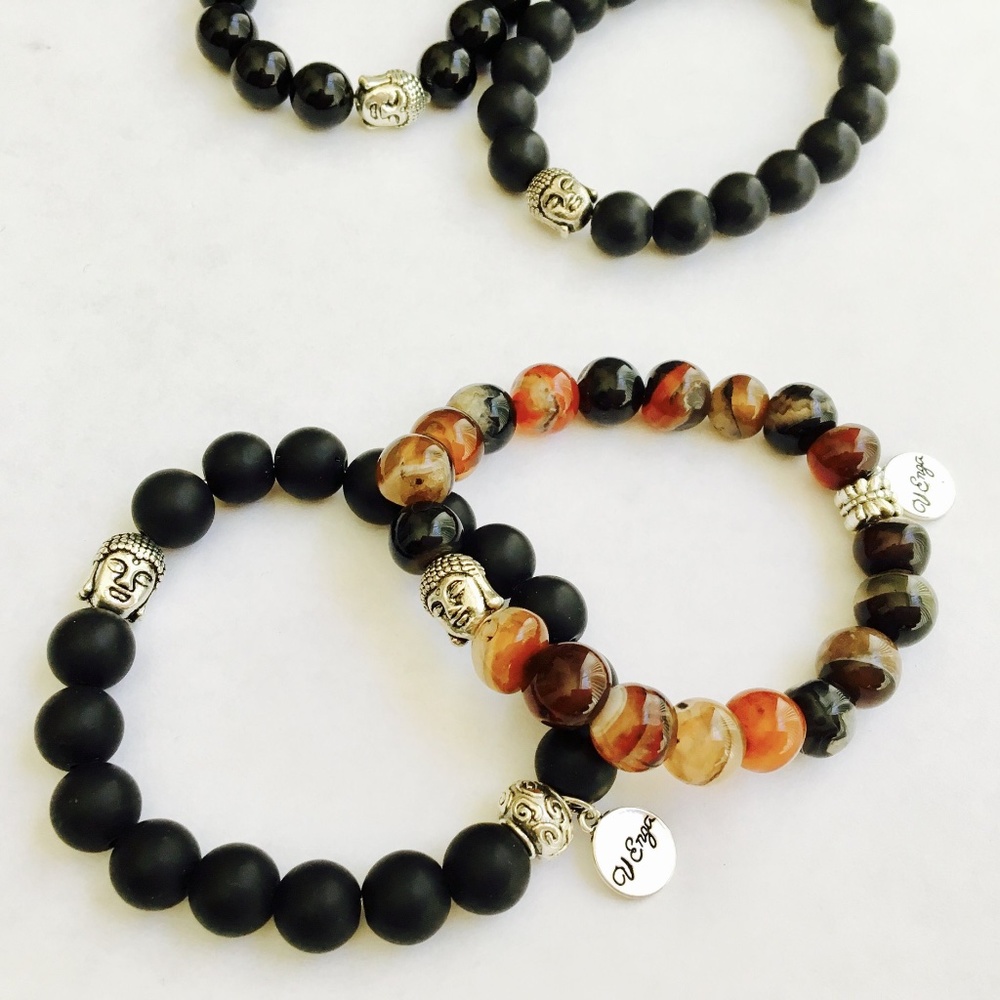 Buddha Bracelet Natural Agate